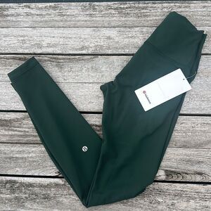Lululemon Wunder Train High-Rise Tight 28" legacy green leggings size 4 nwt